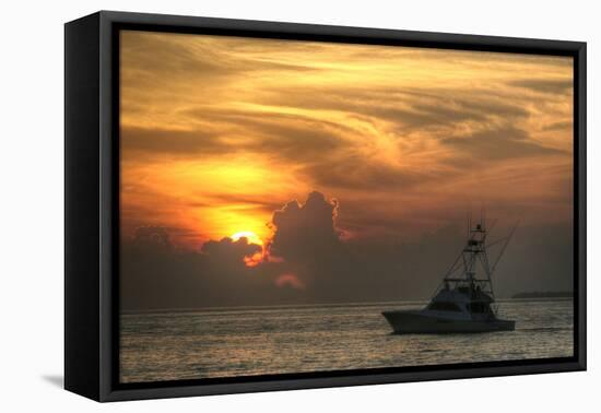 Key West Sport Fisher Sunset-Robert Goldwitz-Framed Premier Image Canvas