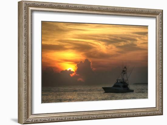 Key West Sport Fisher Sunset-Robert Goldwitz-Framed Photographic Print