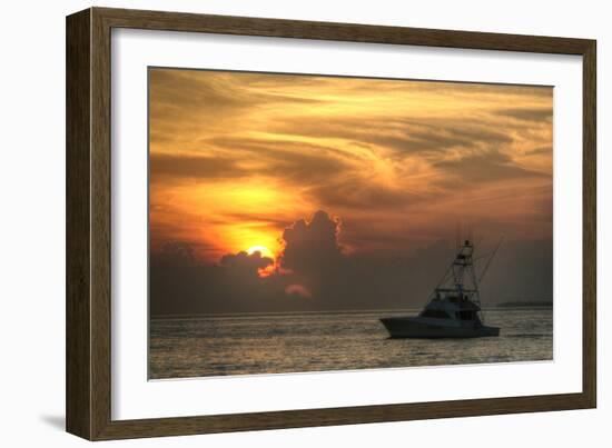 Key West Sport Fisher Sunset-Robert Goldwitz-Framed Photographic Print