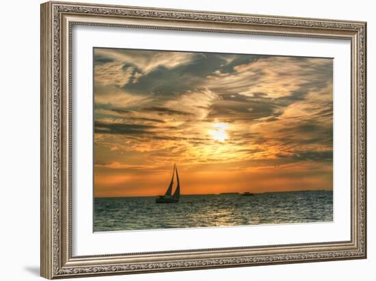 Key West Sunset II-Robert Goldwitz-Framed Photographic Print
