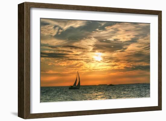 Key West Sunset II-Robert Goldwitz-Framed Photographic Print