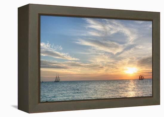 Key West Sunset III-Robert Goldwitz-Framed Premier Image Canvas