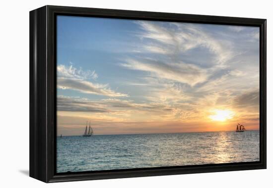 Key West Sunset III-Robert Goldwitz-Framed Premier Image Canvas