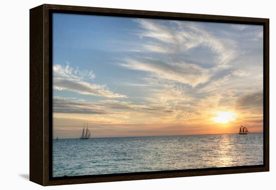 Key West Sunset III-Robert Goldwitz-Framed Premier Image Canvas