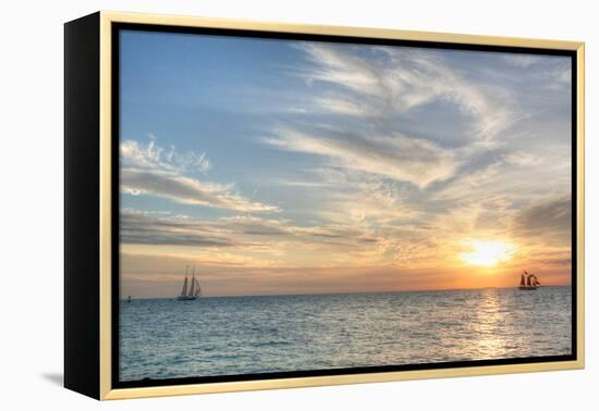 Key West Sunset III-Robert Goldwitz-Framed Premier Image Canvas