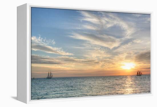 Key West Sunset III-Robert Goldwitz-Framed Premier Image Canvas