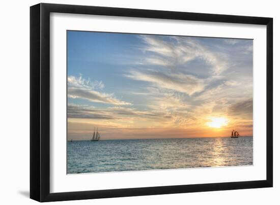 Key West Sunset III-Robert Goldwitz-Framed Photographic Print