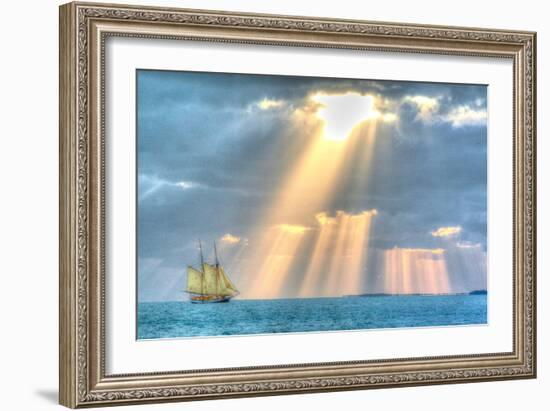 Key West Sunset XIII-Robert Goldwitz-Framed Photographic Print