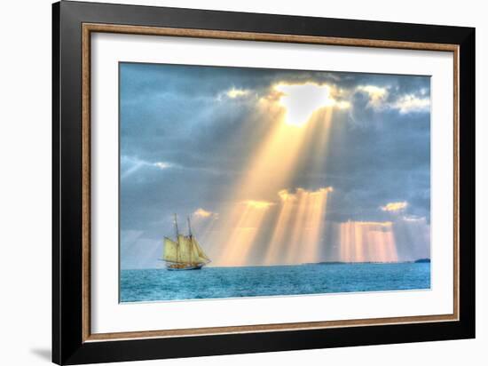 Key West Sunset XIII-Robert Goldwitz-Framed Photographic Print