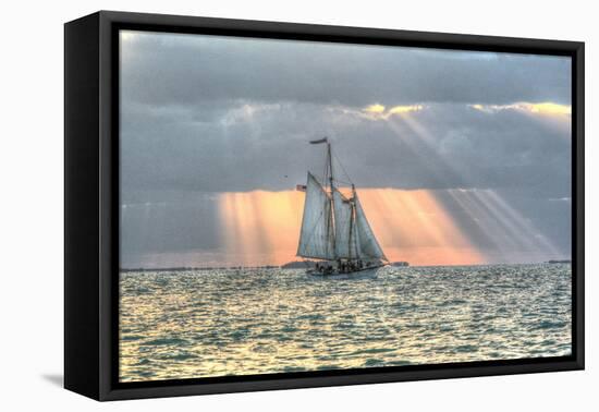 Key West Sunset XV-Robert Goldwitz-Framed Premier Image Canvas