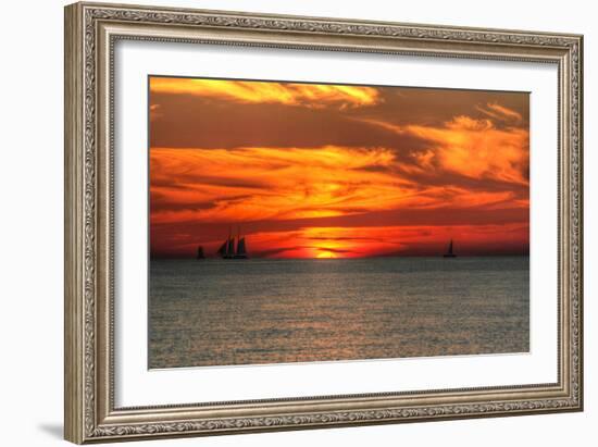 Key West Sunset XVI-Robert Goldwitz-Framed Photographic Print