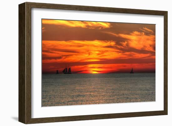 Key West Sunset XVI-Robert Goldwitz-Framed Photographic Print