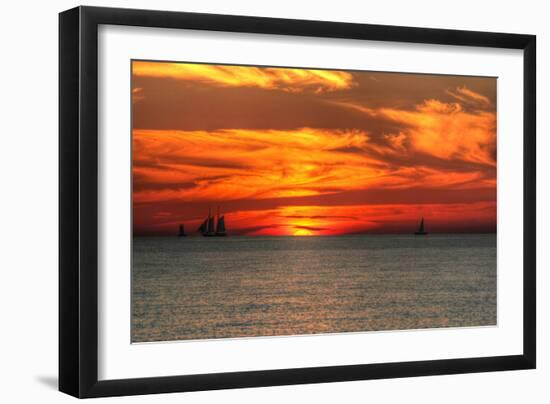 Key West Sunset XVI-Robert Goldwitz-Framed Photographic Print