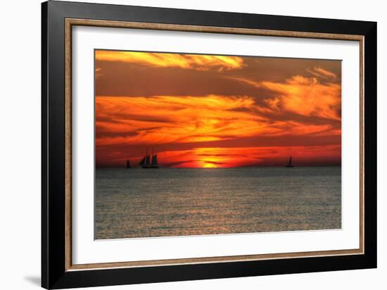 Key West Sunset XVI-Robert Goldwitz-Framed Photographic Print