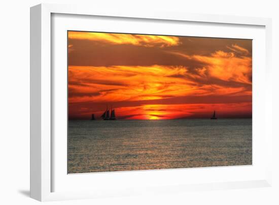 Key West Sunset XVI-Robert Goldwitz-Framed Photographic Print