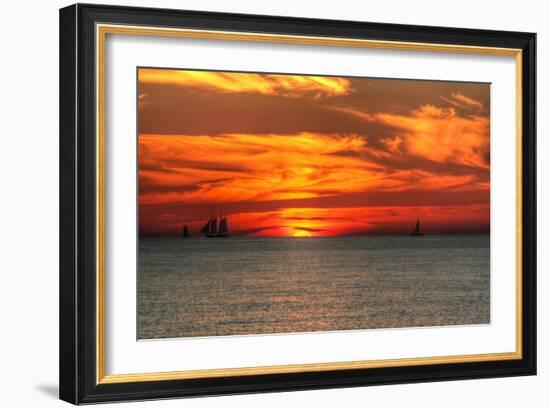 Key West Sunset XVI-Robert Goldwitz-Framed Photographic Print