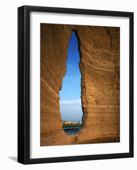 Keyhole Arch, Monument Rocks National Natural Area, Kansas, USA-Charles Gurche-Framed Photographic Print