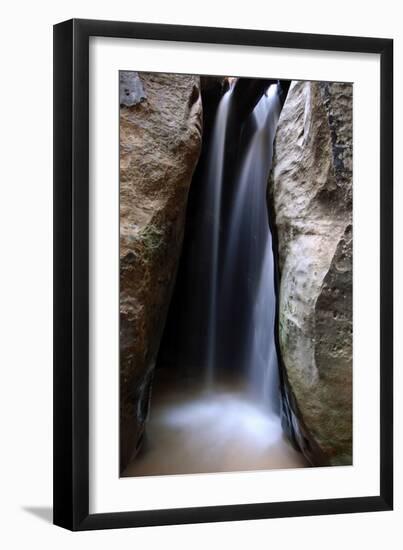 Keyhole Falls, Near The Subway, In The Back Country Of Zion National Park, Utah-Austin Cronnelly-Framed Photographic Print