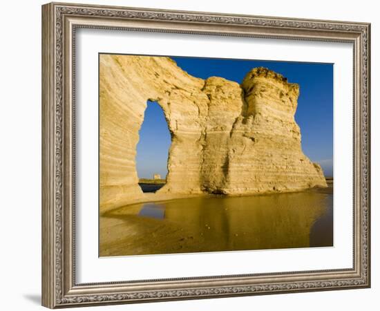 Keyhole of Monument Rocks, Kansas, USA-Chuck Haney-Framed Photographic Print