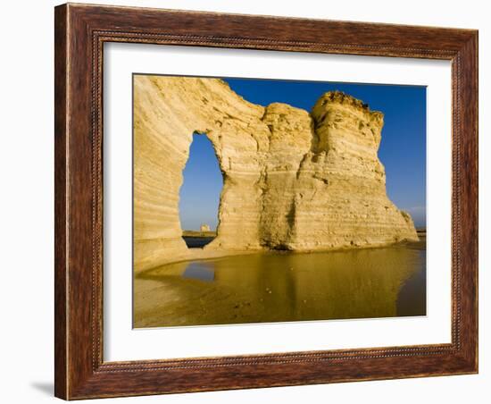 Keyhole of Monument Rocks, Kansas, USA-Chuck Haney-Framed Photographic Print