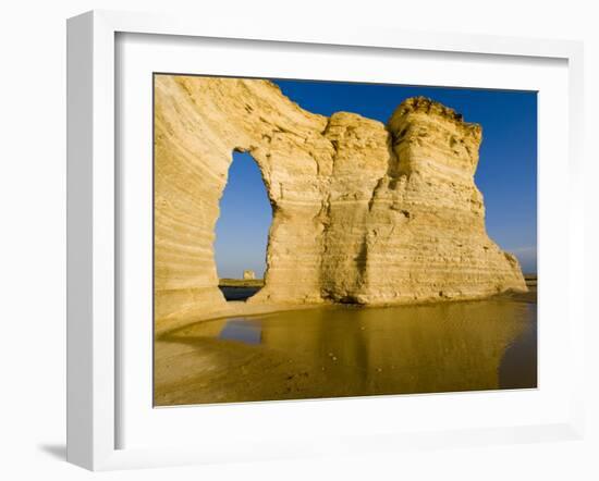 Keyhole of Monument Rocks, Kansas, USA-Chuck Haney-Framed Photographic Print