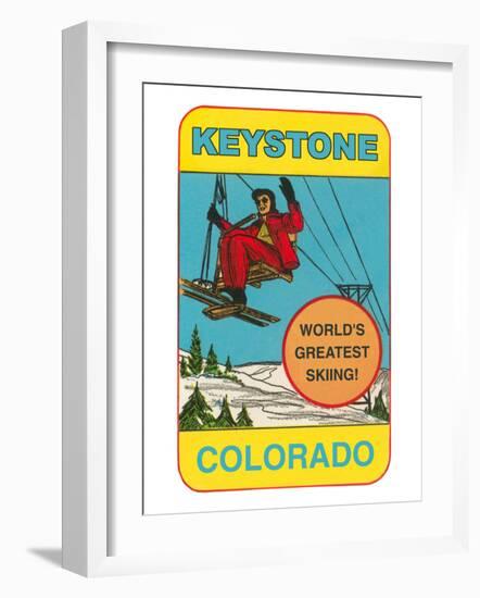 Keystone, Colorado, Label-null-Framed Art Print