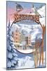 Keystone, Colorado Montage-Lantern Press-Mounted Art Print