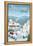 Keystone, Colorado - Retro Ski Resort-Lantern Press-Framed Stretched Canvas