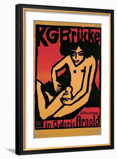 KG Brcke Poster-Ernst Ludwig Kirchner-Framed Giclee Print