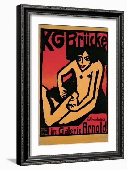 KG Brcke Poster-Ernst Ludwig Kirchner-Framed Giclee Print