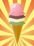 Chocolate Ice Cream Cone-kgtoh-Art Print