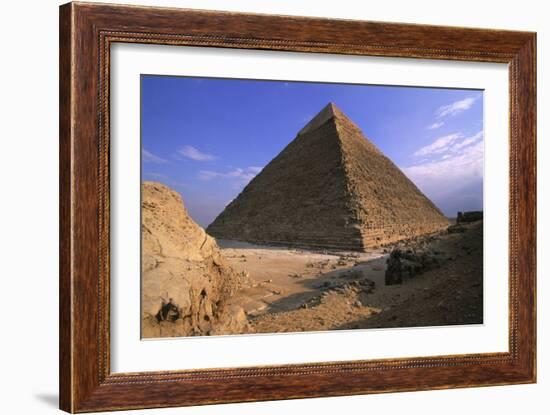 Khafre's Pyramid-null-Framed Art Print