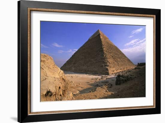 Khafre's Pyramid-null-Framed Art Print