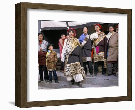 Khampas, Qamdo Monastery, Tibet, China-Occidor Ltd-Framed Photographic Print