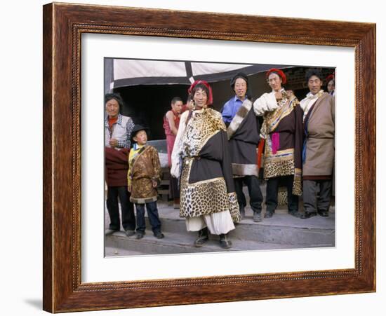 Khampas, Qamdo Monastery, Tibet, China-Occidor Ltd-Framed Photographic Print