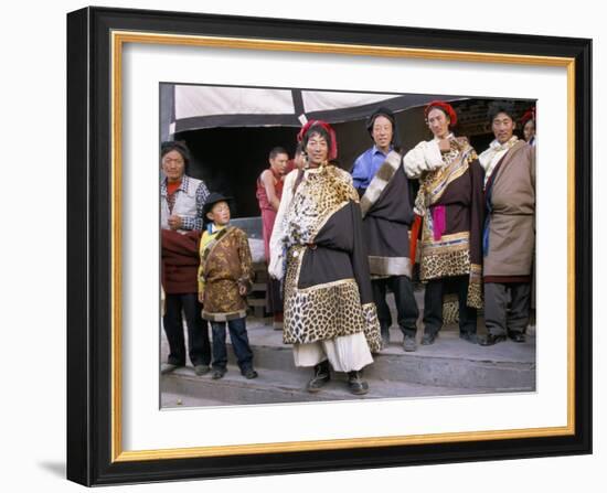 Khampas, Qamdo Monastery, Tibet, China-Occidor Ltd-Framed Photographic Print