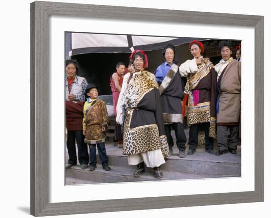 Khampas, Qamdo Monastery, Tibet, China-Occidor Ltd-Framed Photographic Print