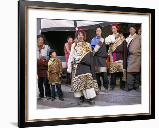 Khampas, Qamdo Monastery, Tibet, China-Occidor Ltd-Framed Photographic Print