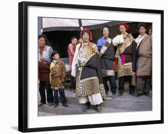 Khampas, Qamdo Monastery, Tibet, China-Occidor Ltd-Framed Photographic Print