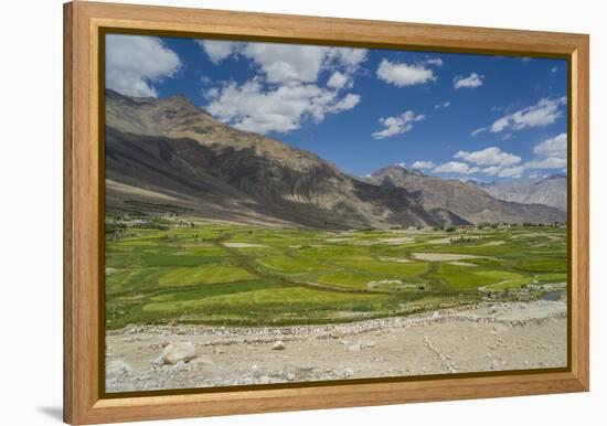 Khardung-La Pass is the Highest Motorable Road in the World with 18380 Feet, 5602,2 Meters-Guido Cozzi-Framed Premier Image Canvas