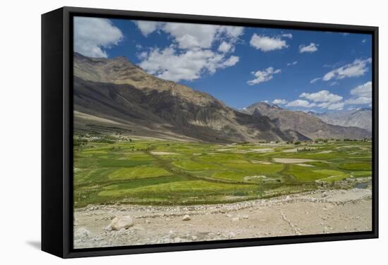 Khardung-La Pass is the Highest Motorable Road in the World with 18380 Feet, 5602,2 Meters-Guido Cozzi-Framed Premier Image Canvas