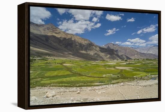 Khardung-La Pass is the Highest Motorable Road in the World with 18380 Feet, 5602,2 Meters-Guido Cozzi-Framed Premier Image Canvas