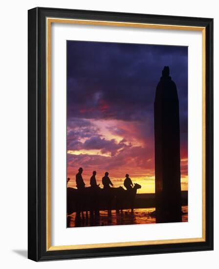 Khentii Province, Horse Herders Pay Homage to Genghis Khan, Mongolia-Paul Harris-Framed Photographic Print