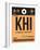 KHI Karachi Luggage Tag I-NaxArt-Framed Art Print