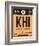 KHI Karachi Luggage Tag I-NaxArt-Framed Premium Giclee Print