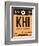 KHI Karachi Luggage Tag I-NaxArt-Framed Premium Giclee Print