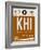 KHI Karachi Luggage Tag II-NaxArt-Framed Art Print