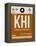 KHI Karachi Luggage Tag II-NaxArt-Framed Stretched Canvas