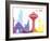 Khobar Skyline Pop-paulrommer-Framed Art Print