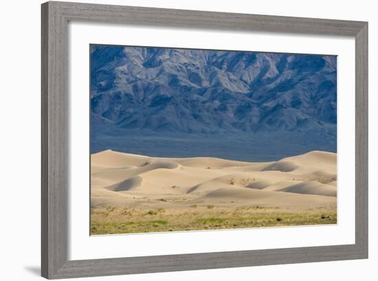 Khongor Sand Dunes, Govi Gurvan Saikhan National Park, Gobi Desert, South Mongolia. June 2015-Inaki Relanzon-Framed Photographic Print